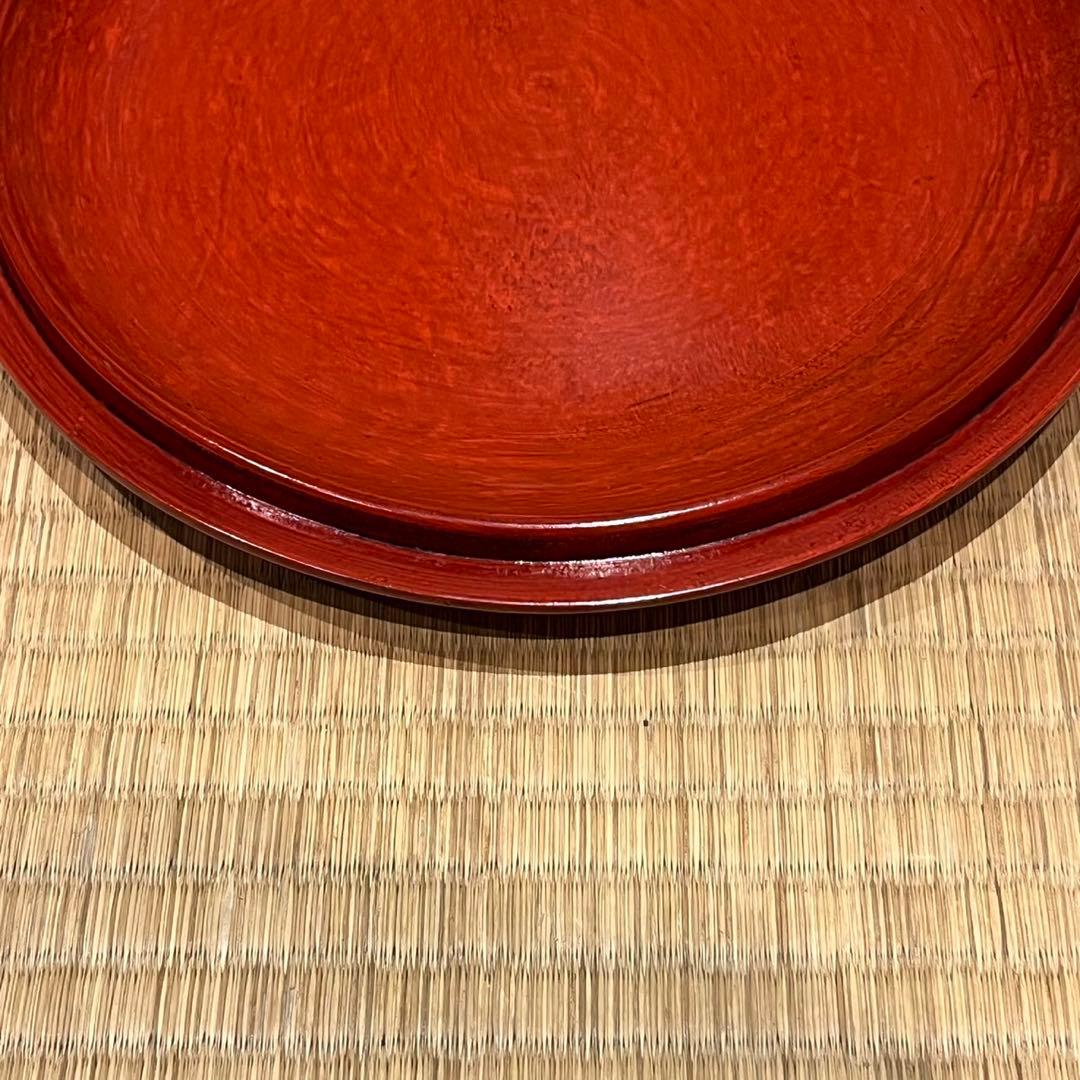 後藤塗 赤塗 彫板飯櫃 共箱 木製漆器 飯器 茶懐石道具