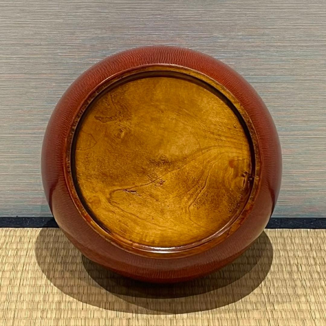 後藤塗 赤塗 彫板飯櫃 共箱 木製漆器 飯器 茶懐石道具
