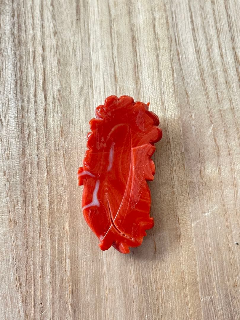 珊瑚、サンゴ、雕刻、ルース60mm、重约32g、160.3ct