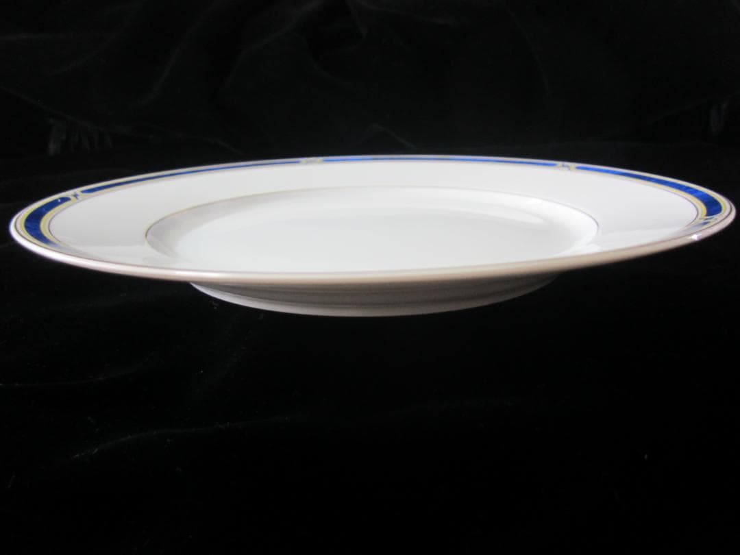 新品・未使用、完品　アビランド　ボレアルブルー　ディナー皿（26.0Φcm）