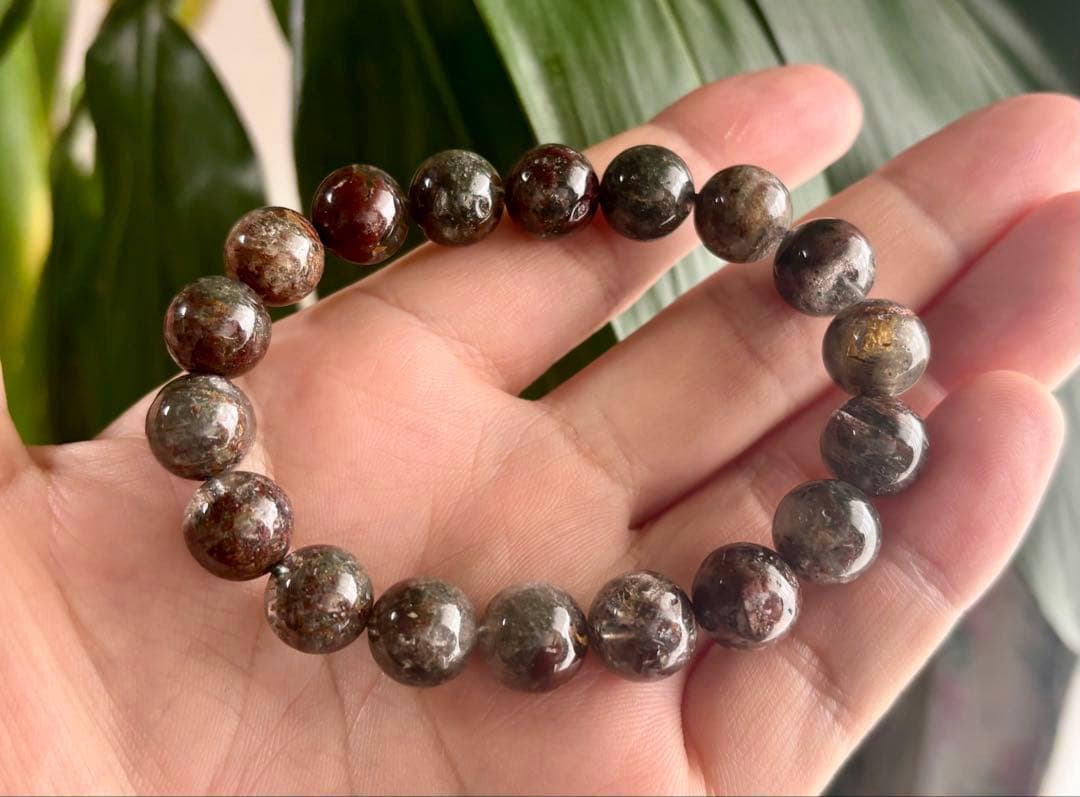 最高品質　成功と財運を象徴する大地の守護石　幻の龍鱗千層庭園水晶のブレス