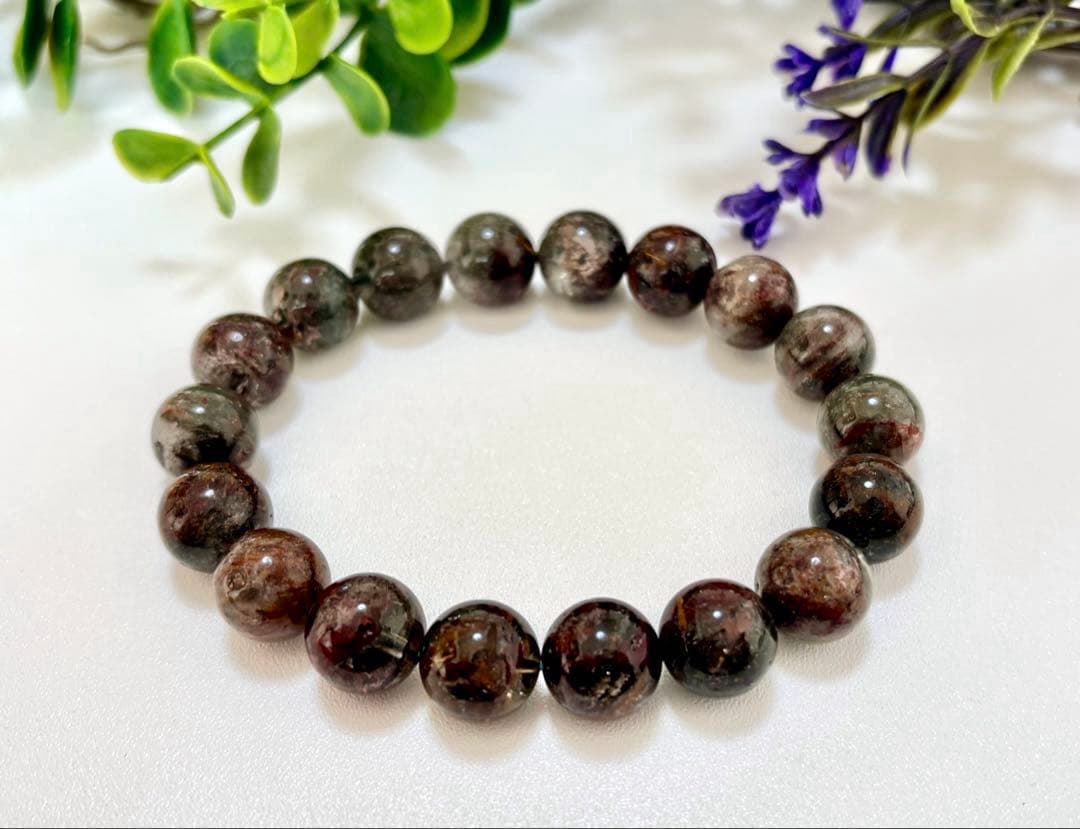 最高品質　成功と財運を象徴する大地の守護石　幻の龍鱗千層庭園水晶のブレス