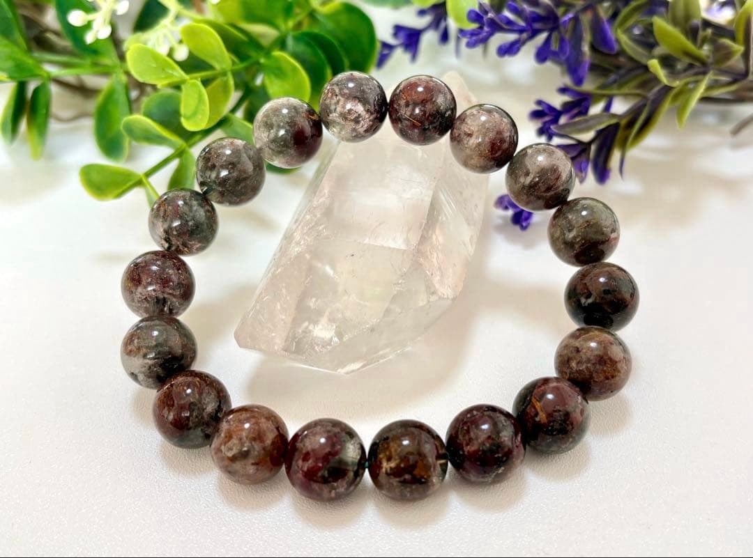 最高品質　成功と財運を象徴する大地の守護石　幻の龍鱗千層庭園水晶のブレス