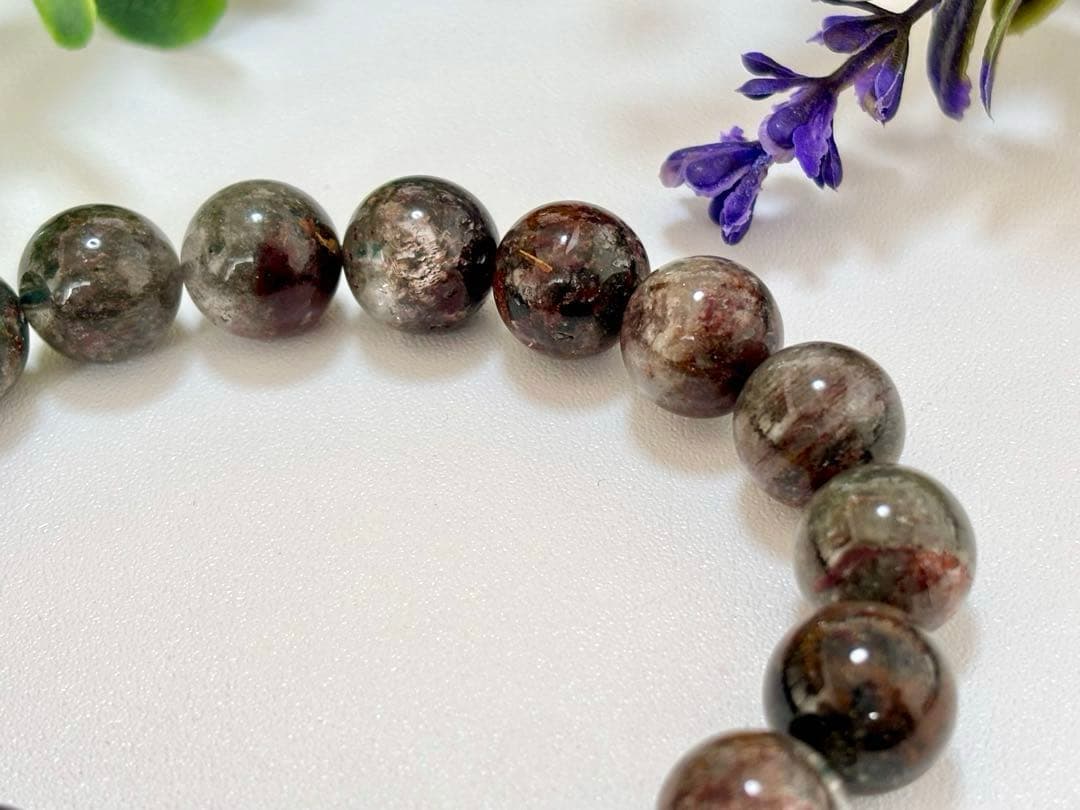 最高品質　成功と財運を象徴する大地の守護石　幻の龍鱗千層庭園水晶のブレス