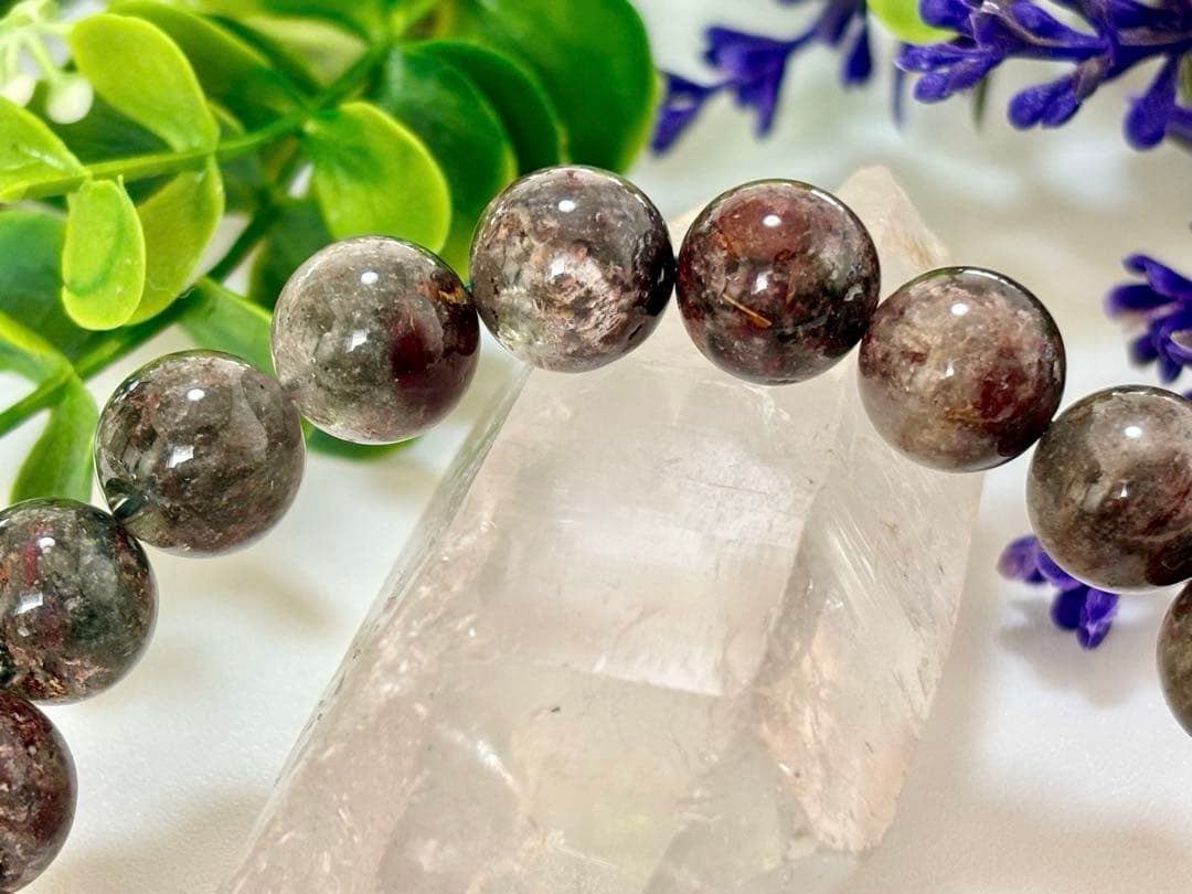 最高品質　成功と財運を象徴する大地の守護石　幻の龍鱗千層庭園水晶のブレス