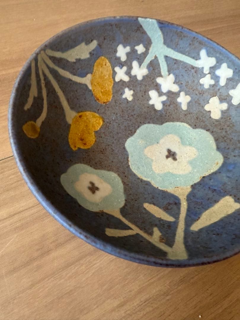 2枚セット　 沖澤真紀子　陶器　器　フラワーボール