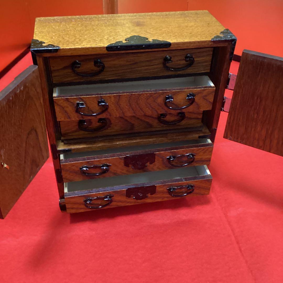 【雛蔵】雛道具　欅塗り　よく出来ています