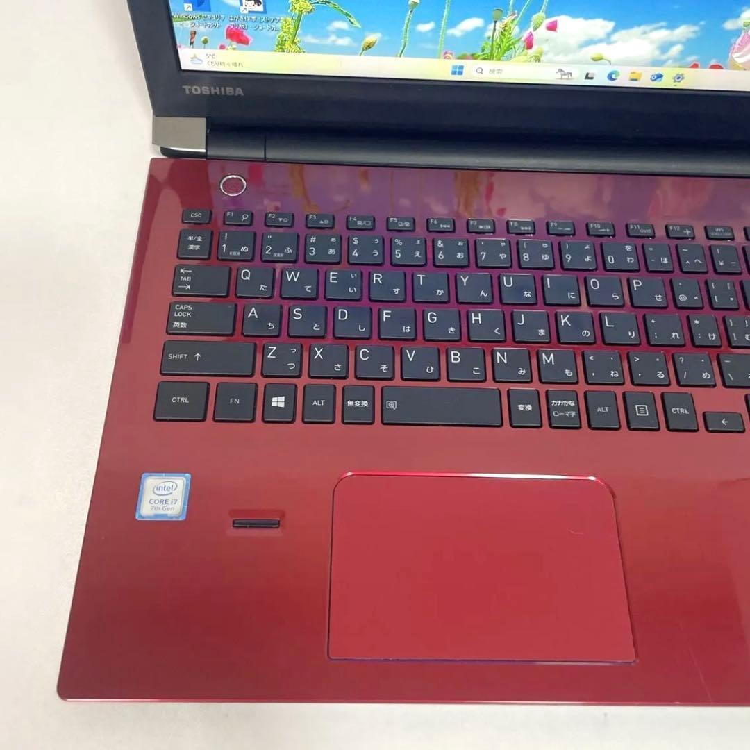 東芝 dynabook T75ERS SSD512GB パソコン レッド PC