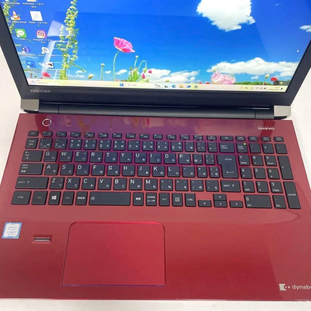 東芝 dynabook T75ERS SSD512GB パソコン レッド PC