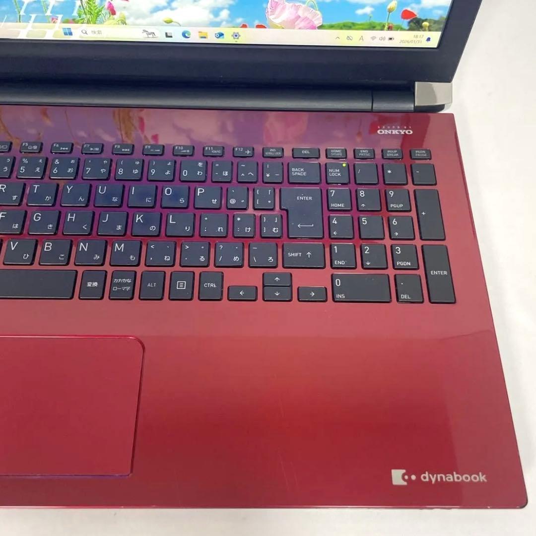 東芝 dynabook T75ERS SSD512GB パソコン レッド PC