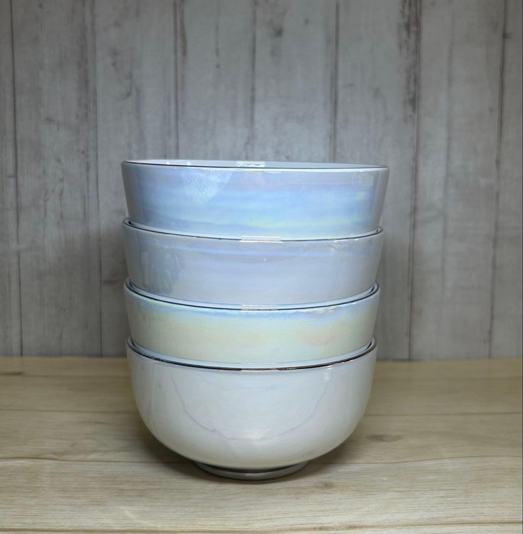 ラスター彩煮物碗(4点)