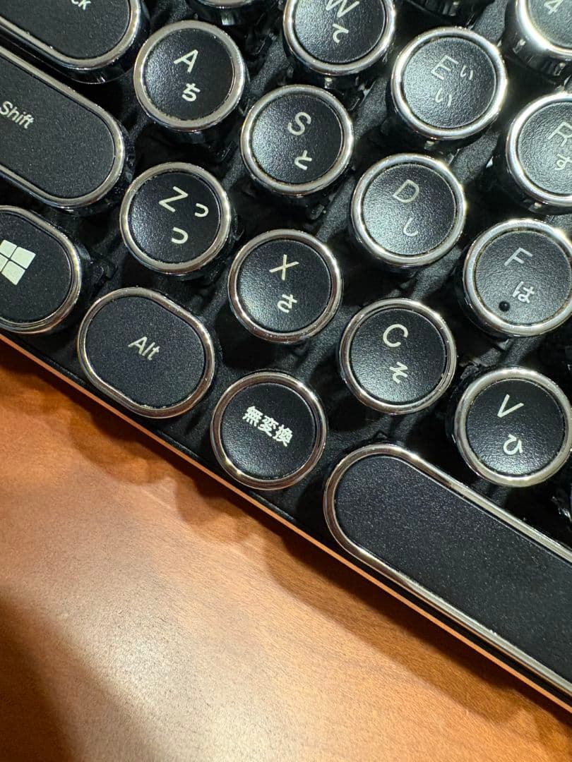 HKW タイプライター風メカニカルキーボード 青軸