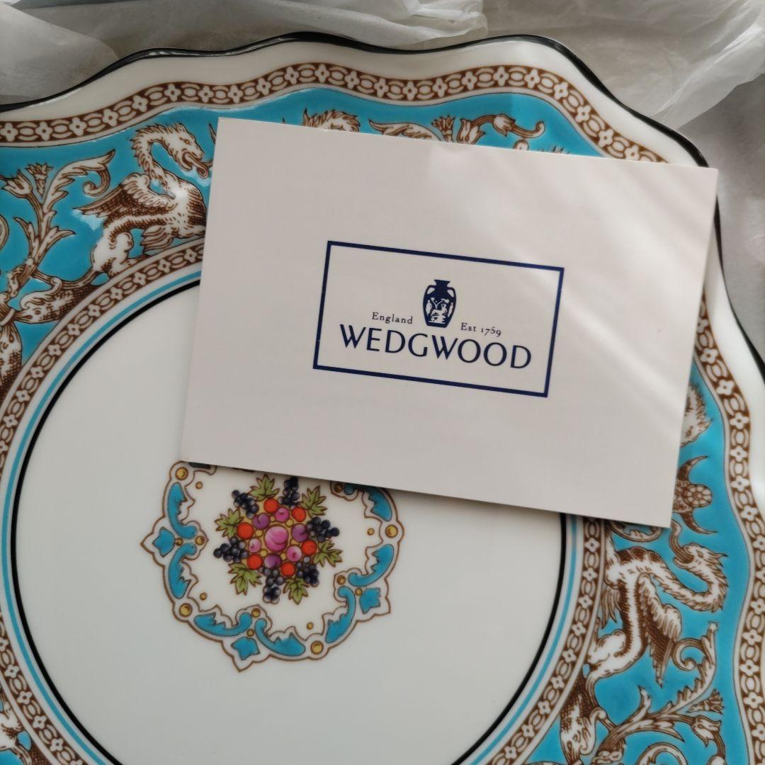 ウェッジウッド フロレンティーン ターコイズ デザートスクエアプレート