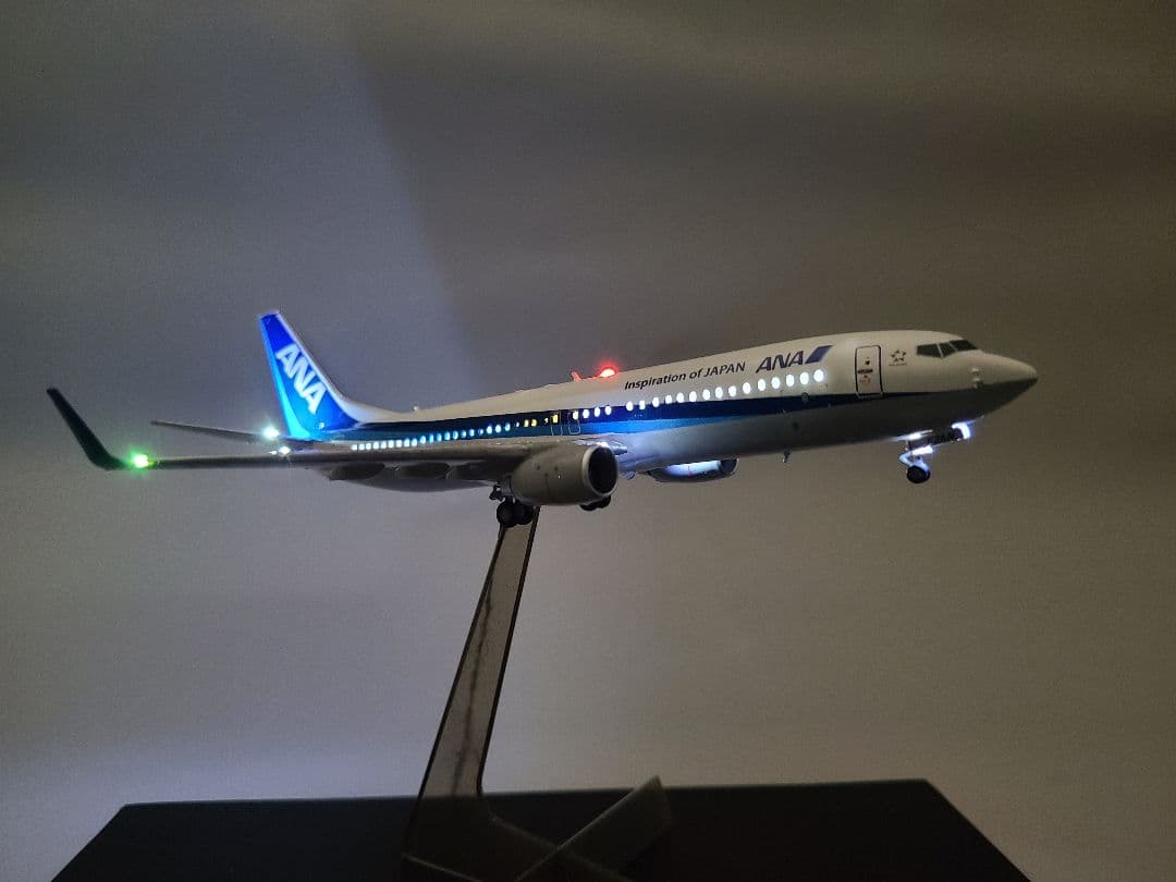 ANA BOEING 737-800\"TOITON BLUE\"LED仕様完成品