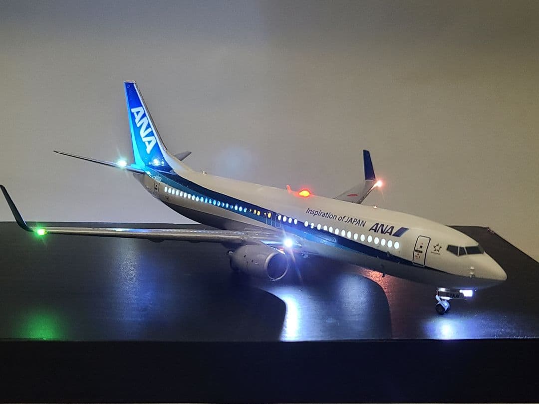 ANA BOEING 737-800\"TOITON BLUE\"LED仕様完成品
