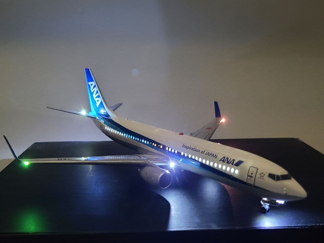 ANA BOEING 737-800\"TOITON BLUE\"LED仕様完成品