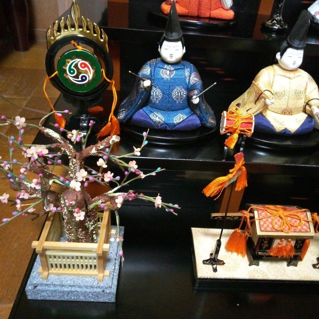 「江戸木目込み」雛人形「吉野雛・一秀作」四段飾