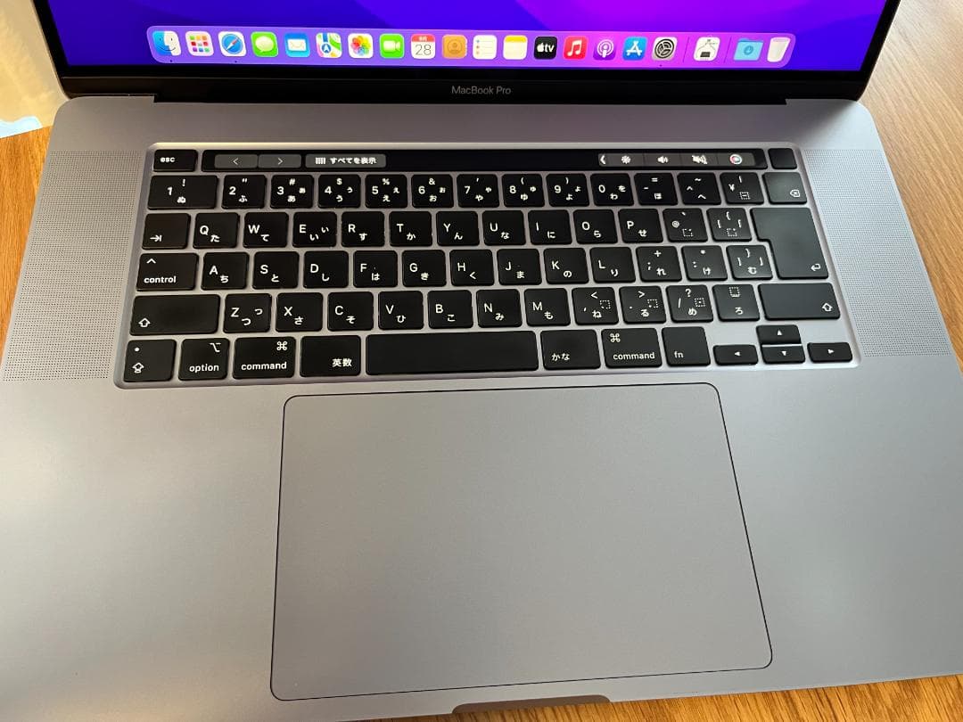 MacBookPro 16' 2019 2.4G 8コアi9 1TB 32GB