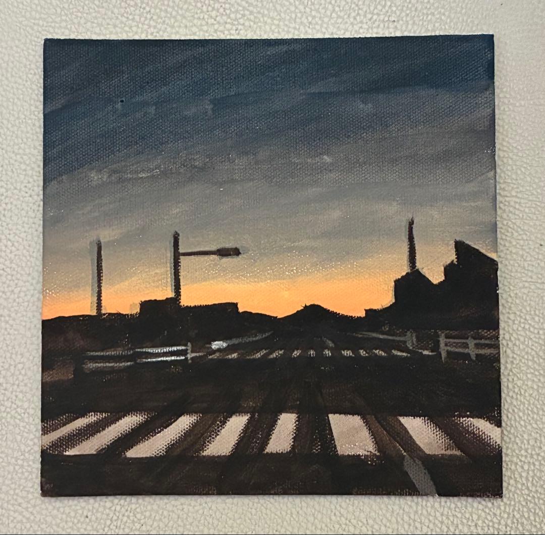 アクリル画　風景　866