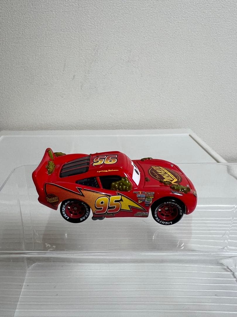 カーズ、マテル、ライトニングマックイーン、ショベル、サボテン 、ミニカー