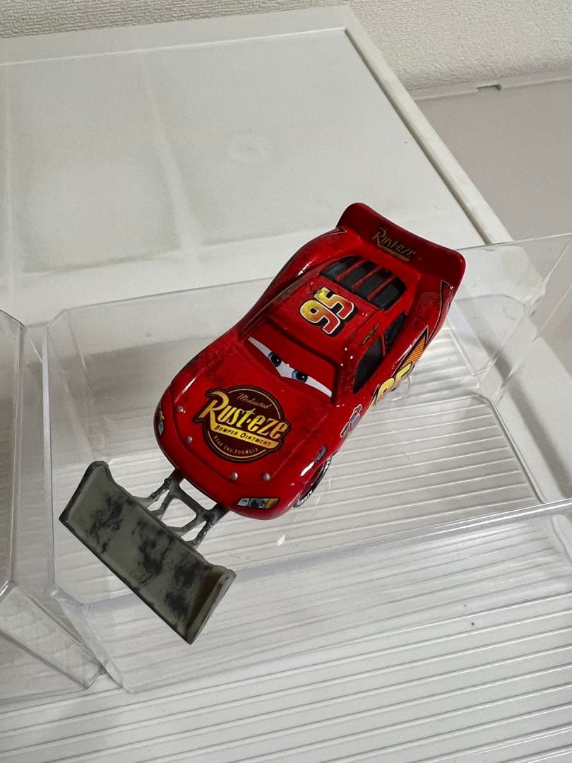 カーズ、マテル、ライトニングマックイーン、ショベル、サボテン 、ミニカー