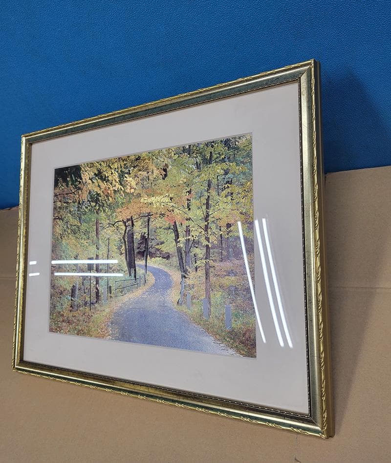 【絵画・複製品】日本画・秋の山道　JOA-247