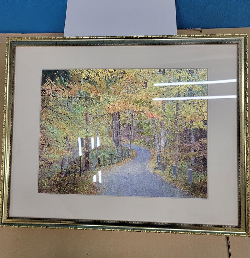 【絵画・複製品】日本画・秋の山道　JOA-247