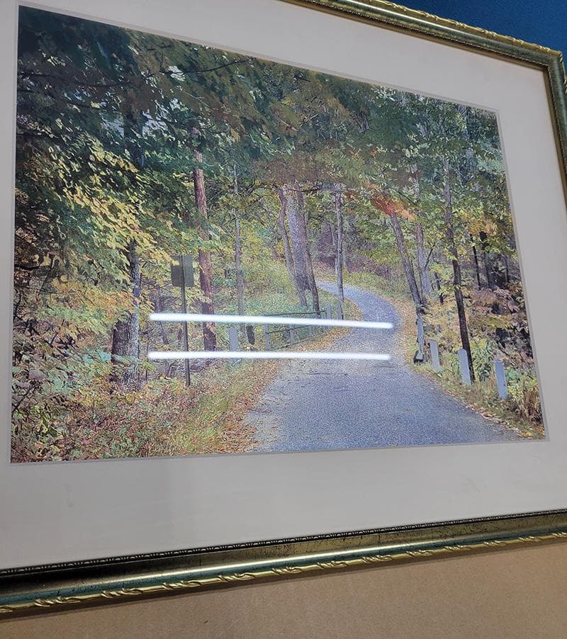 【絵画・複製品】日本画・秋の山道　JOA-247