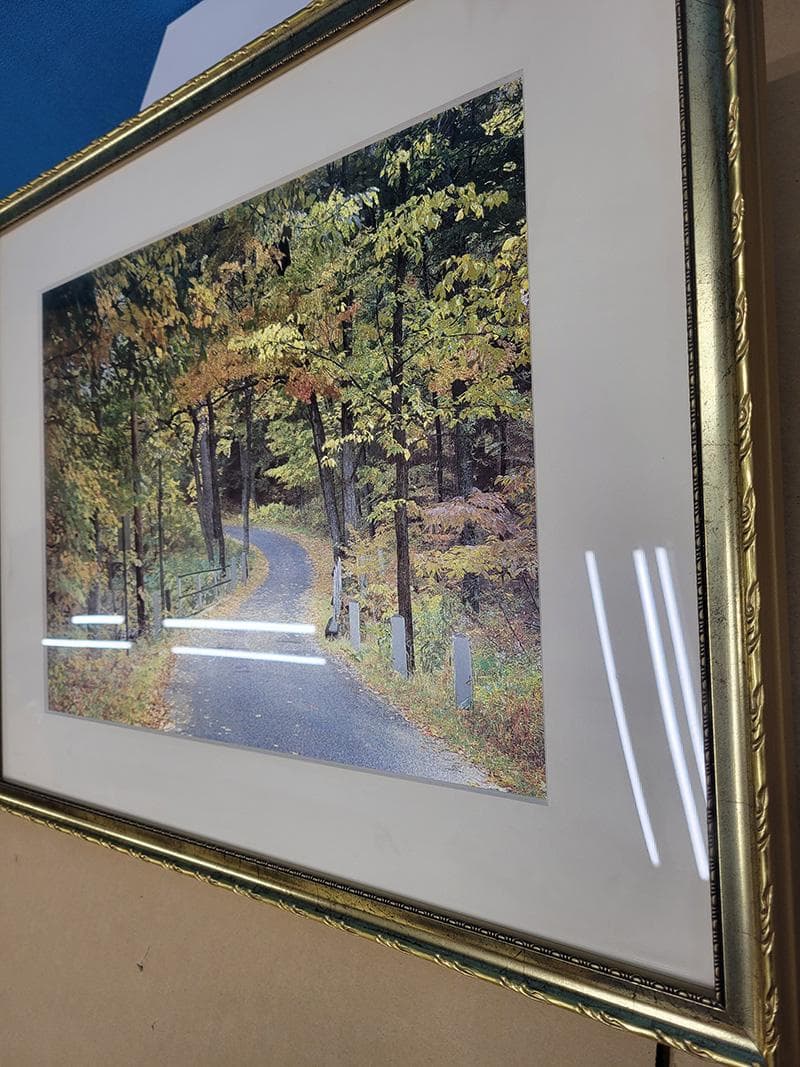 【絵画・複製品】日本画・秋の山道　JOA-247