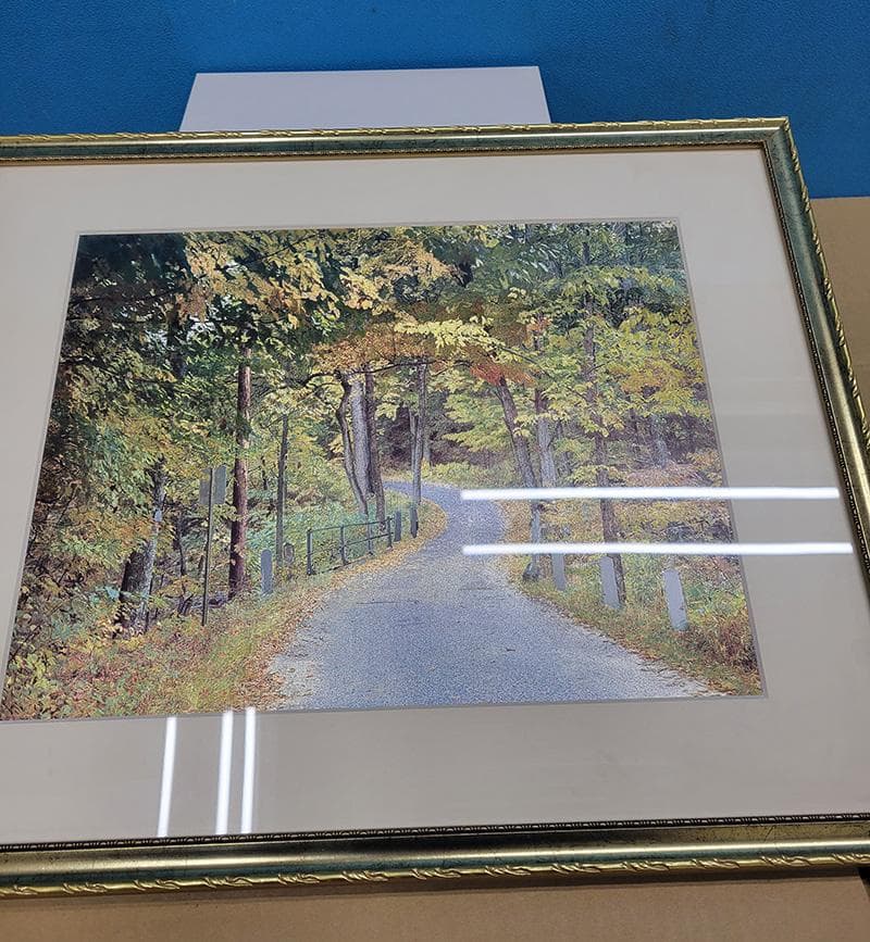 【絵画・複製品】日本画・秋の山道　JOA-247