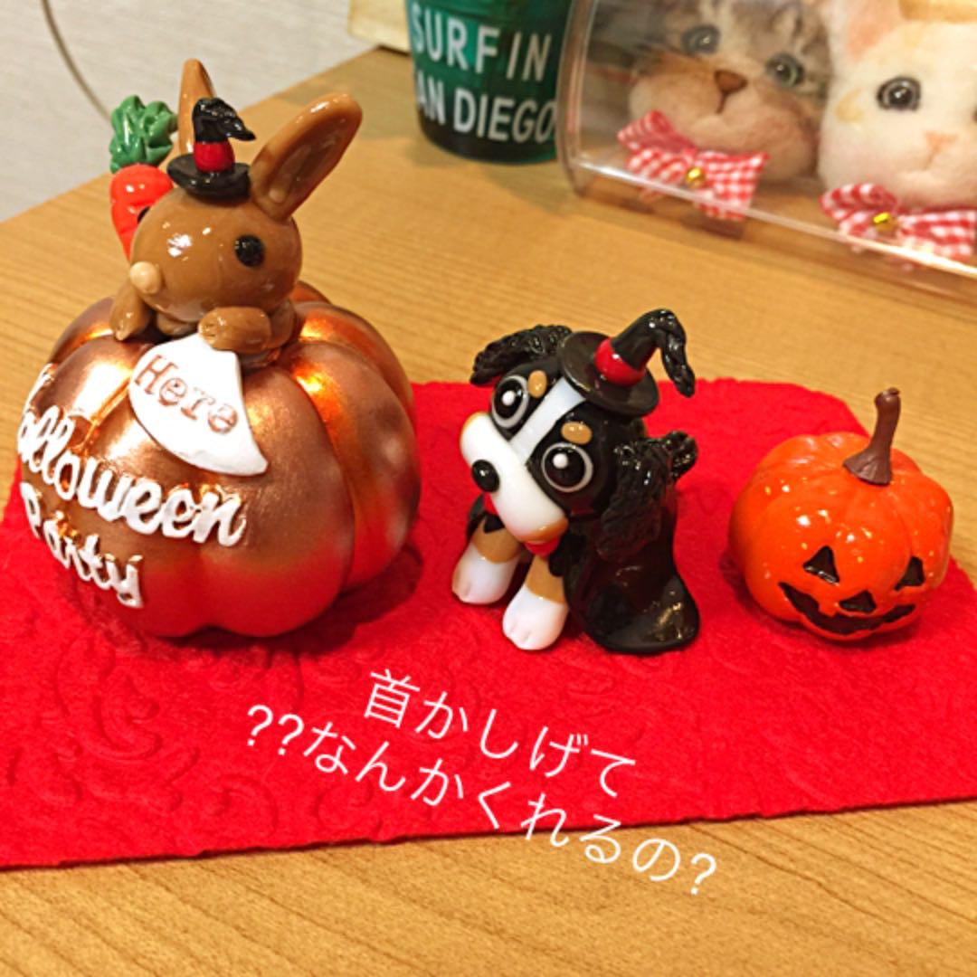 ゆここ様❤キャバリア ハロウィン オブジェ♡プードル ポメラニアン ペン立て♡