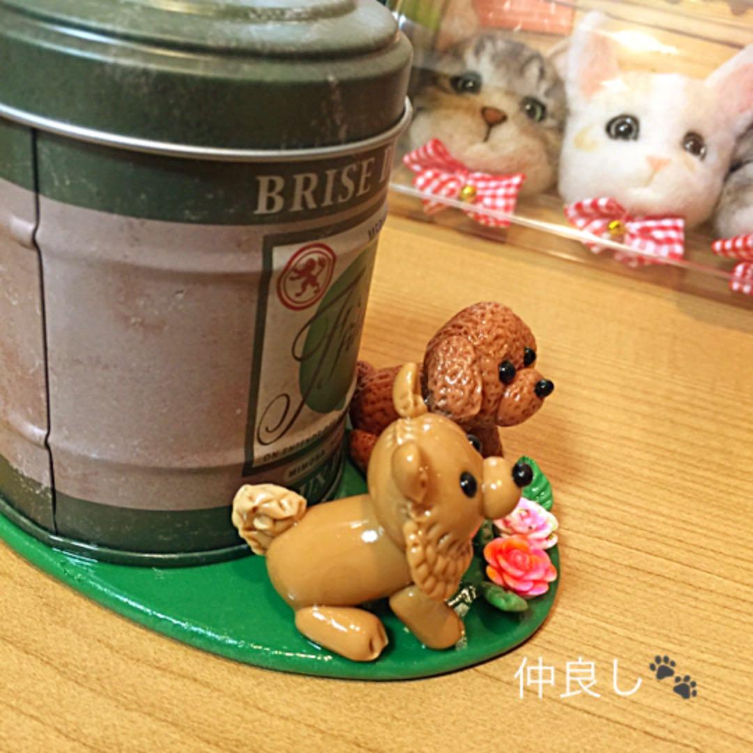 ゆここ様❤キャバリア ハロウィン オブジェ♡プードル ポメラニアン ペン立て♡