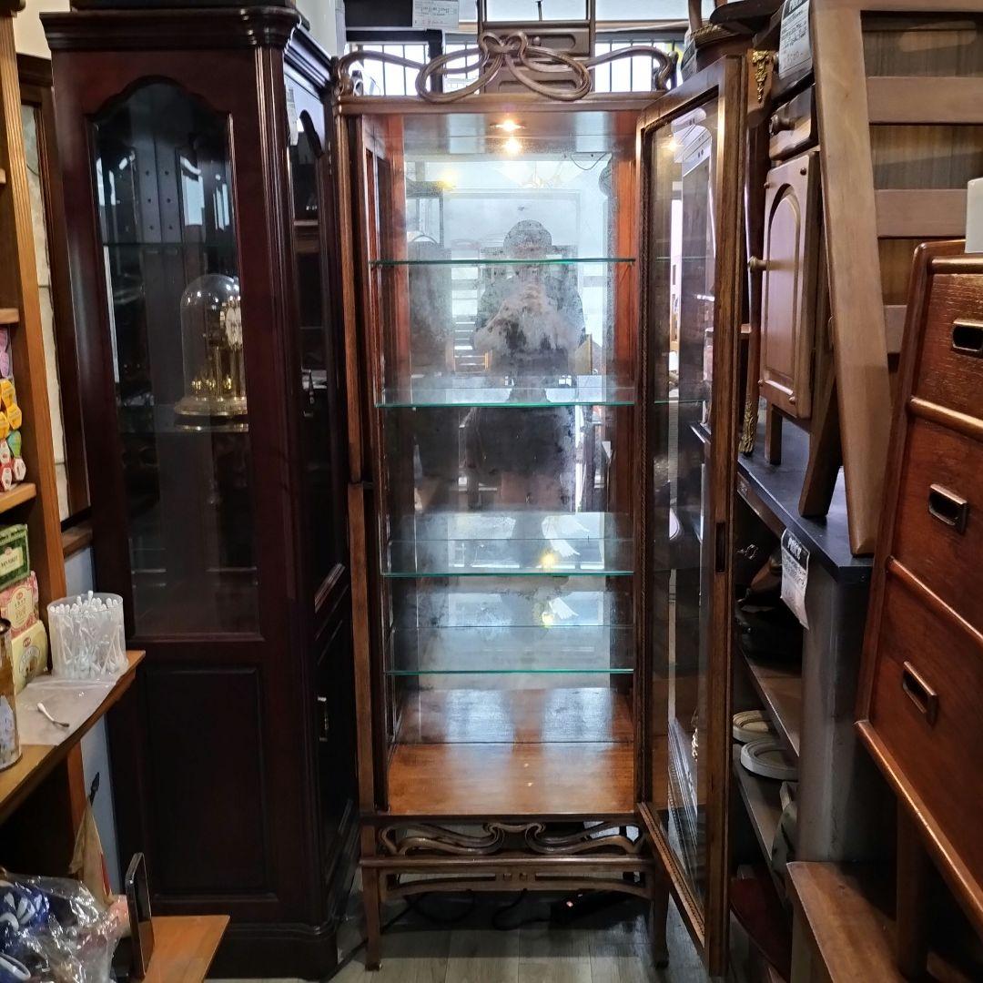 M●aara(非常時）専用送料込希少☞イギリス製☜アンティーク無垢キュリオケース