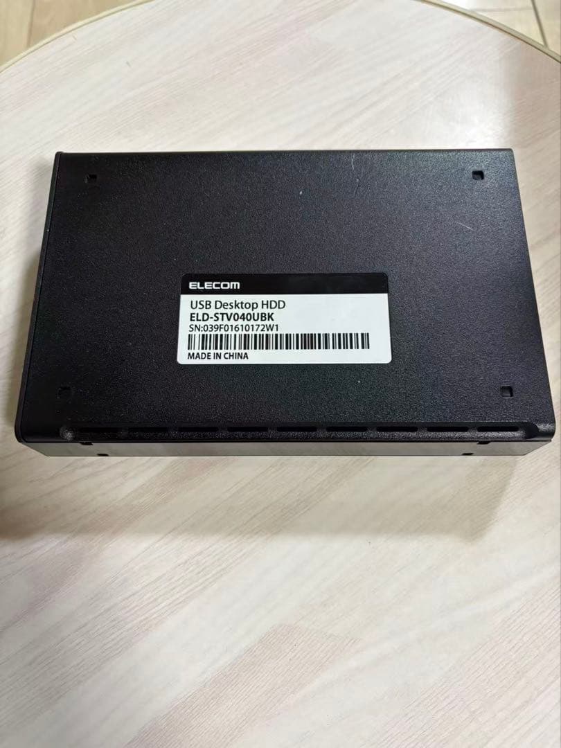 ELECOM ELD-STV040UBK 4TB 外付けハードディスク