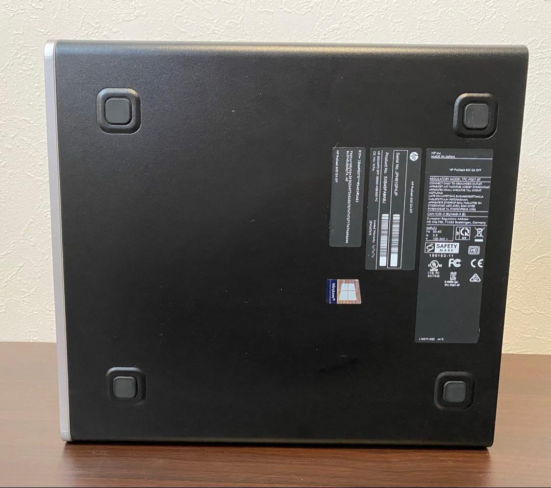 Windowsデスクトップ HP ProDesk 600 G5 SSF SSD512GB