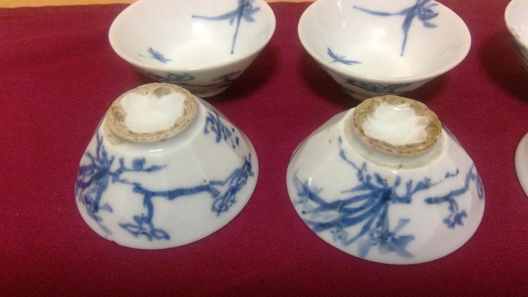 古伊万里焼？　染付皿　豆皿　骨董　明治　大正