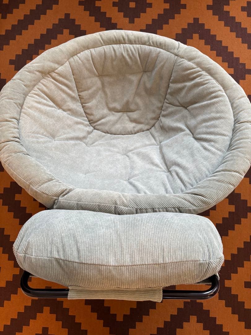 折り畳み リラックスラウンドチェア 1人掛け フォールディングチェア