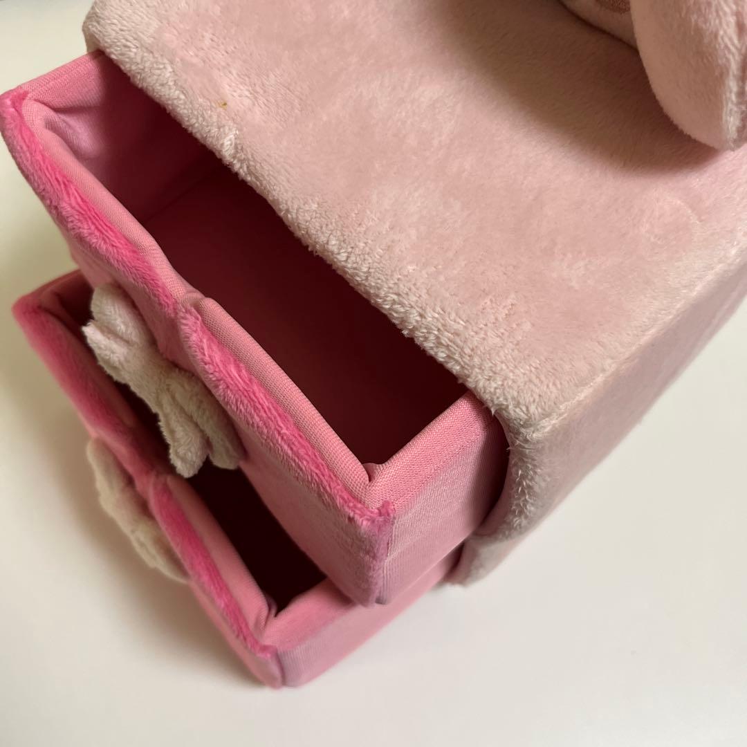 ぼんぼんりぼん　マスコット　収納ボックス　ぬいぐるみ　平成レトロ　サンリオ