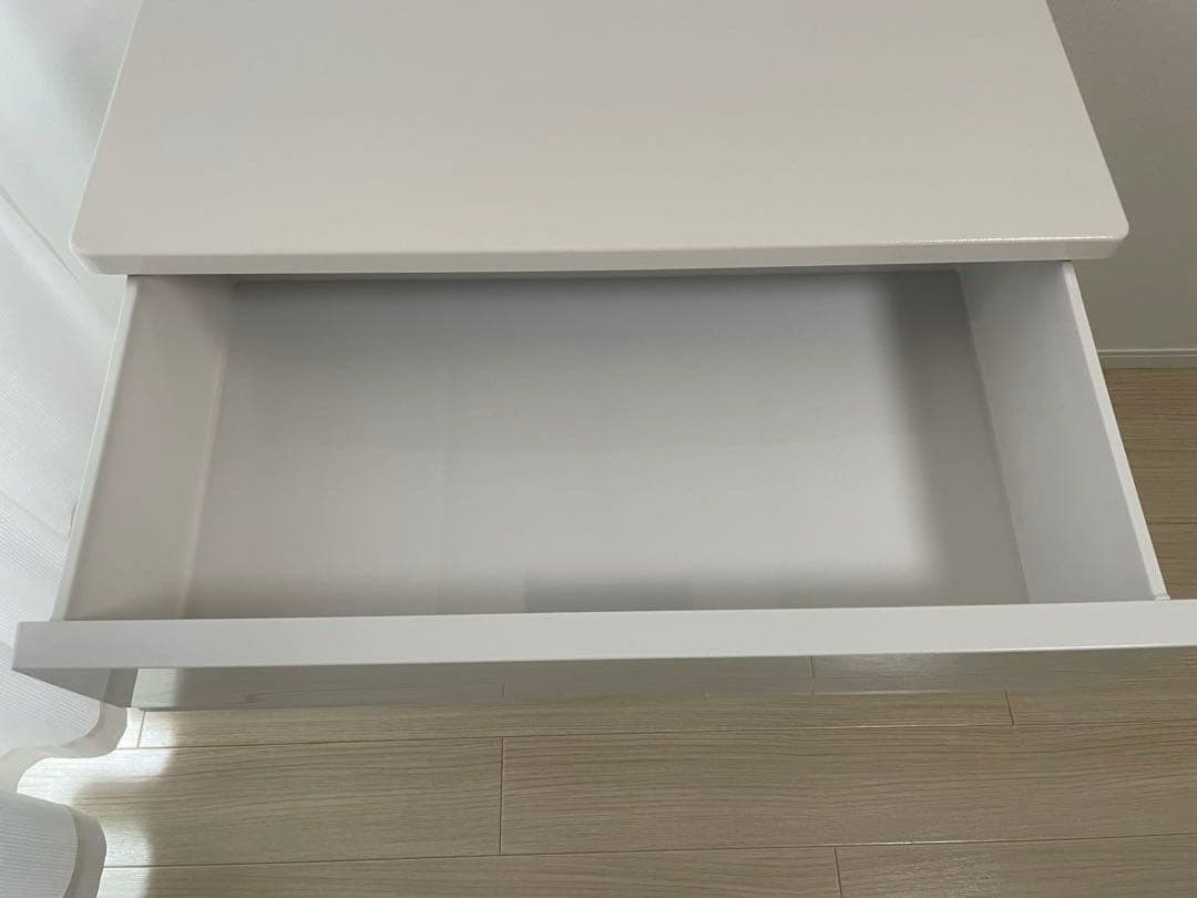 【送料込み】フィッツプレミアム ホワイト 幅75㎝ 4段 チェスト