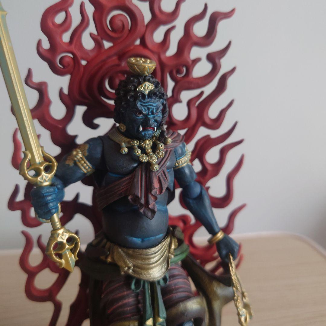 不動明王 黄不動 青不動 2点セット フィギュア　タケヤ式自在置物