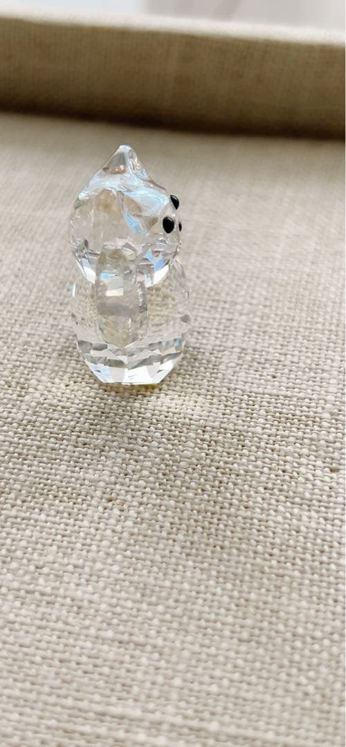 スワロフスキー　幸運キラキラ招き猫