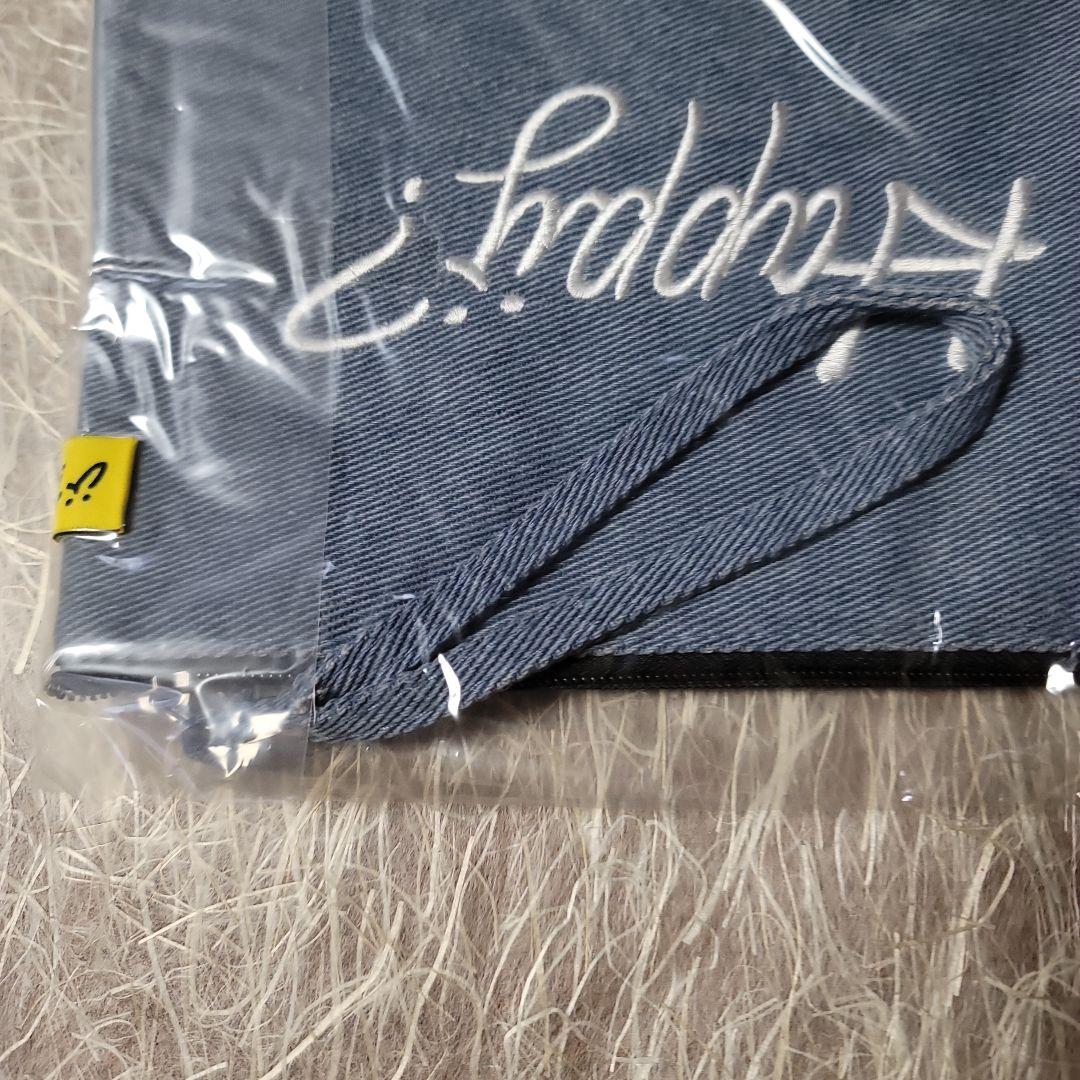 Happaj? 刺繍ポーチ ダークブルー