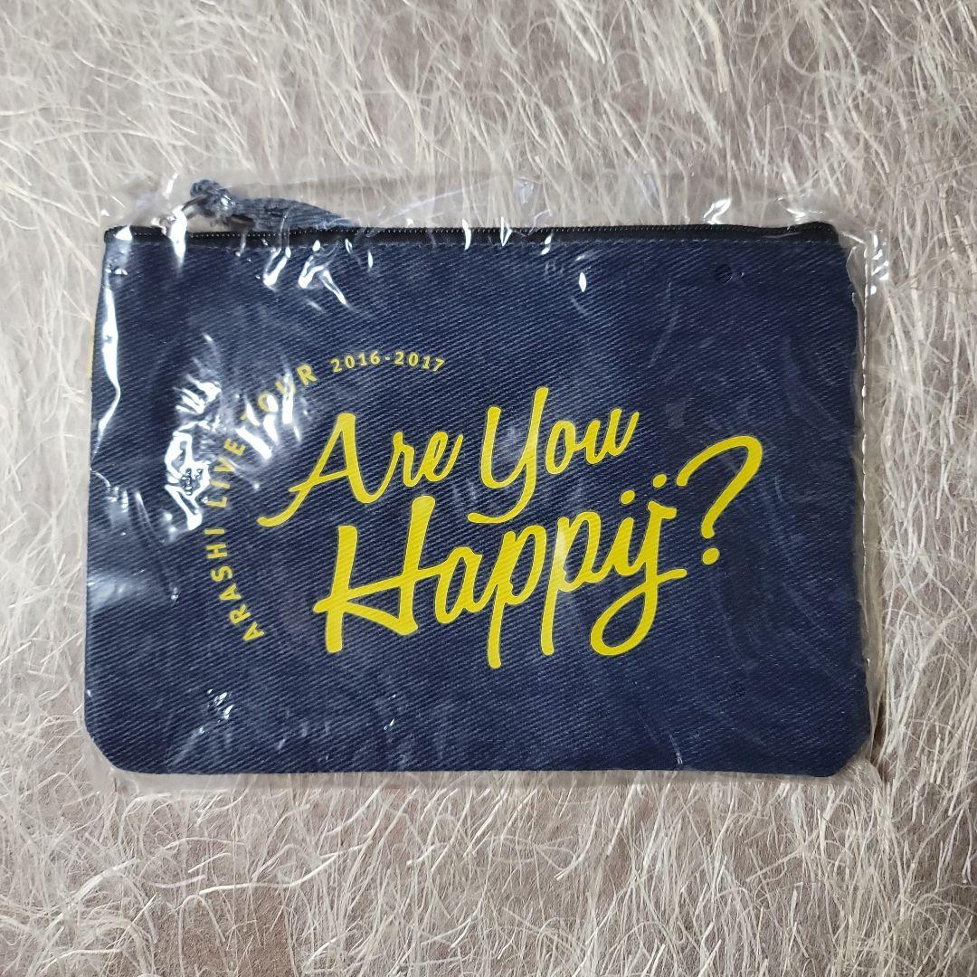 Happaj? 刺繍ポーチ ダークブルー