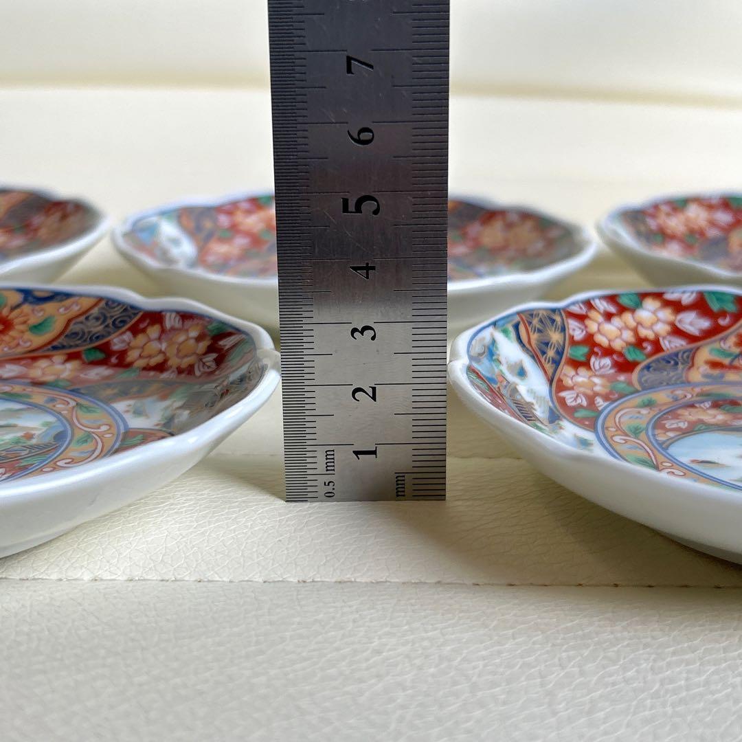 三洋陶器　龍峰窯　金彩古伊万里　小皿揃　5枚セット　金彩　染錦　銘々皿　色絵