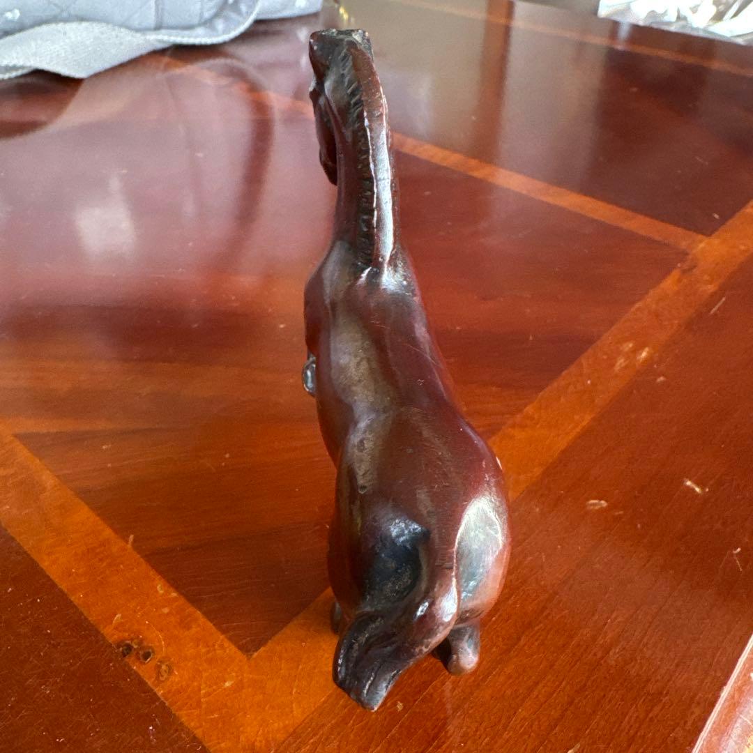 真鍮　馬　レトロ置物