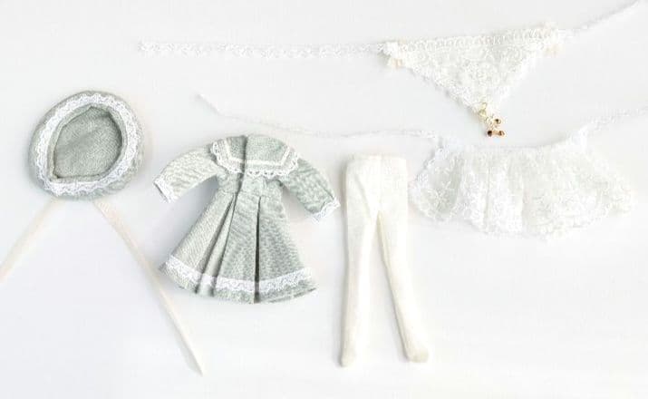 【ピコニーモP専用】レースセーラーワンピース グリーン 915