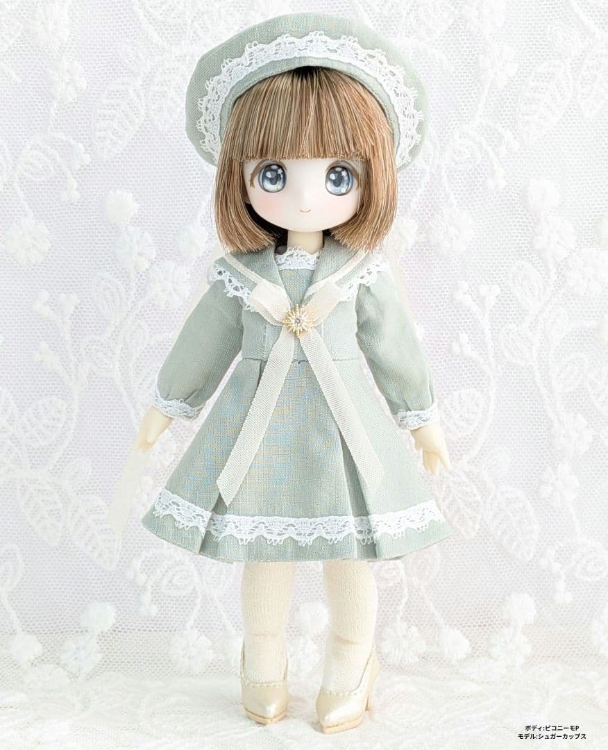 【ピコニーモP専用】レースセーラーワンピース グリーン 915