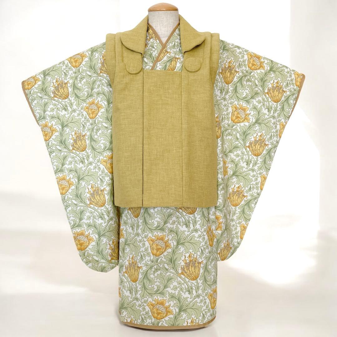 ［アネモネH］被布4点セット ꕤハンドメイドꕤ 七五三 3歳 男の子 女の子