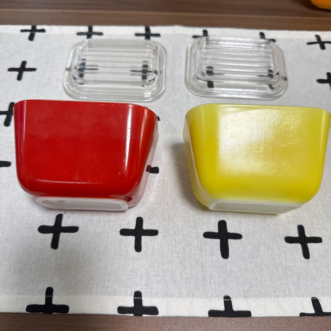 オールドパイレックス　保存容器　4個セット