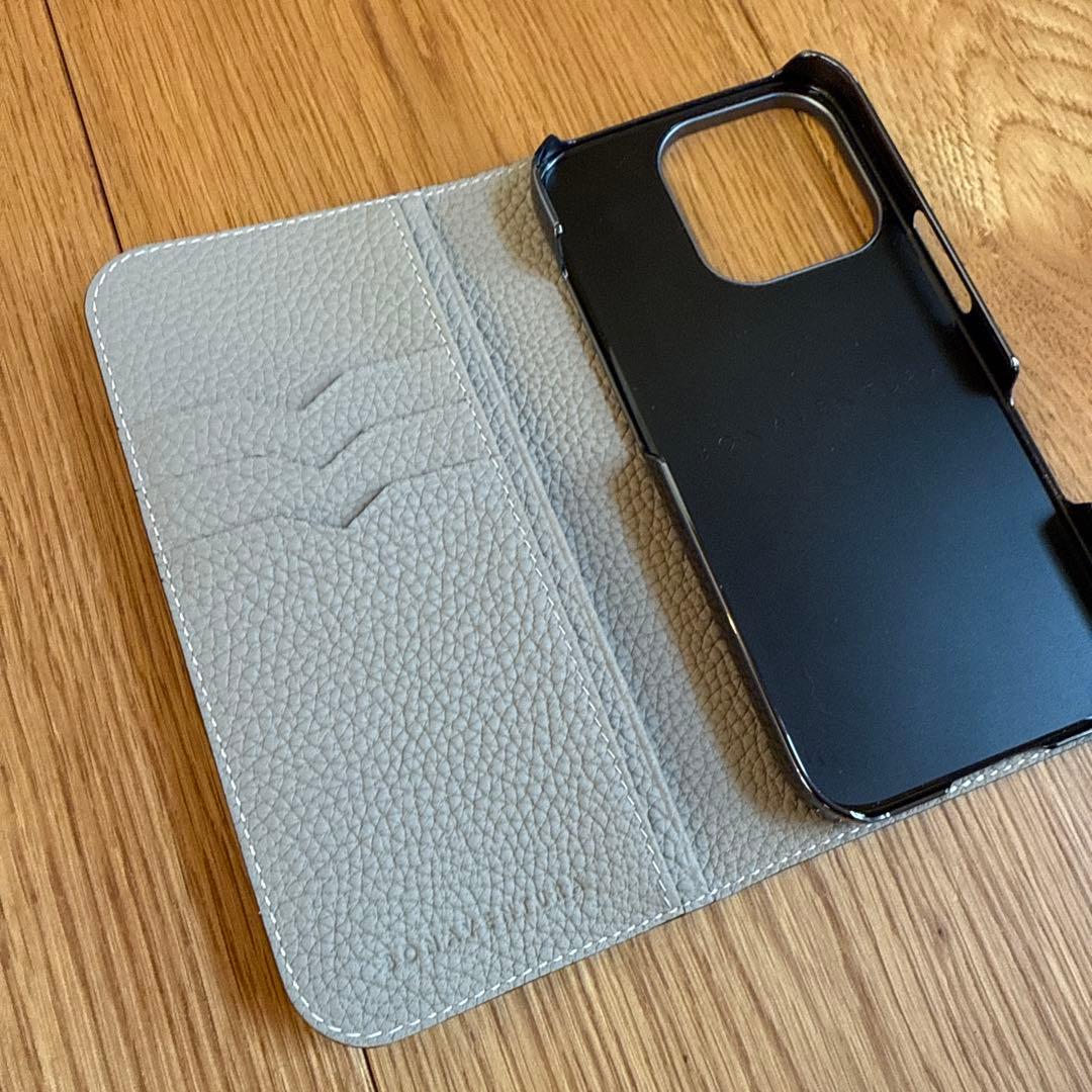 【BONAVENTURA】ベージュ手帳型ケース　iphone16pro